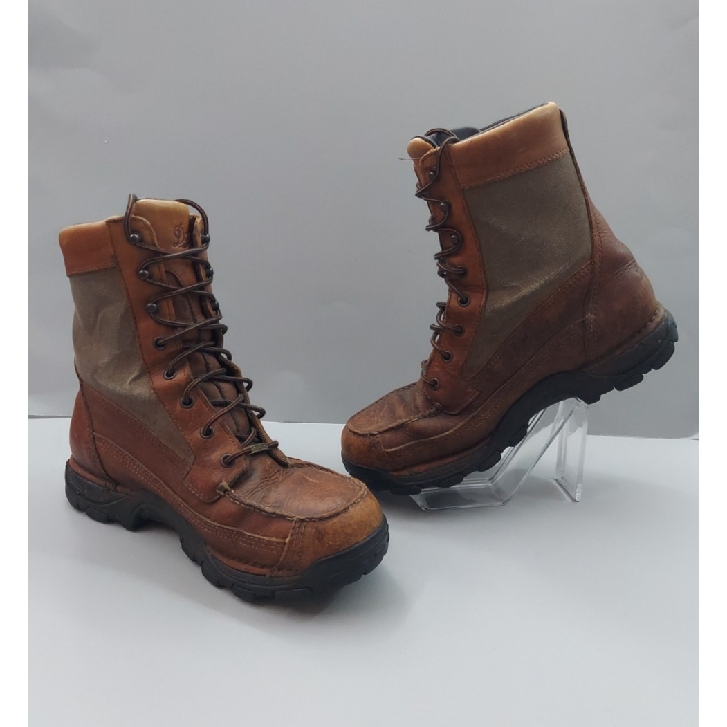 Danner Boots Mens 9.5 Brown Leather Sharptail Goretex Sole Lace Up Work